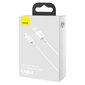 Baseus Superior USB-kaapeli - Lightning 2,4A 0,25 m, valkoinen (CALYS-02) hinta ja tiedot | Puhelinkaapelit | hobbyhall.fi