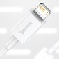 Baseus Superior USB-kaapeli - Lightning 2,4A 0,25 m, valkoinen (CALYS-02) hinta ja tiedot | Puhelinkaapelit | hobbyhall.fi
