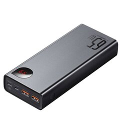 Baseus Adaman metalli PPIMDA-D01 Varavirtalähde 20000 mAh / 65W / 20V / 3A musta hinta ja tiedot | Varavirtalähteet | hobbyhall.fi