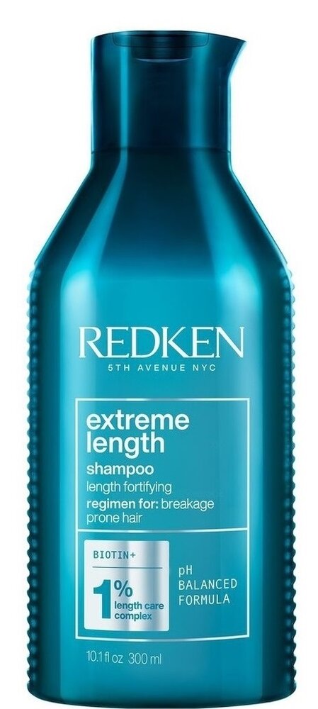 Vahvistava shampoo vaurioituneille hiuksille Redken Extreme Length, 300 ml hinta ja tiedot | Shampoot | hobbyhall.fi