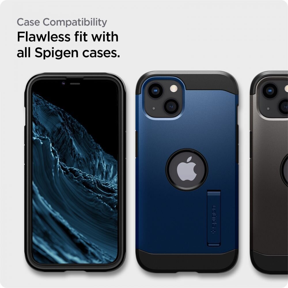 Spigen Alm Glass FC näytönsuoja iPhone 13:lle ja 13 Prolle, 1 kpl hinta ja tiedot | Näytönsuojakalvot ja -lasit | hobbyhall.fi