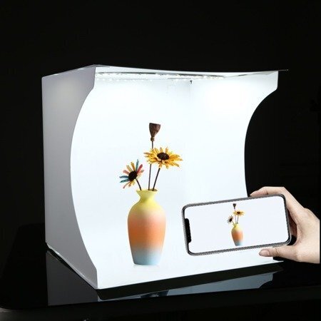Puluz LED-valolaatikko 30 cm hinta ja tiedot | Valokuvaustarvikkeet | hobbyhall.fi