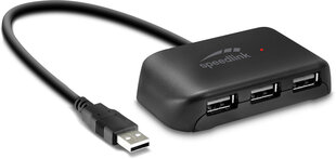 Speedlink USB -keskitin Snappy Evo USB 2.0 4-porttinen (SL-140004) hinta ja tiedot | Kaapelit ja adapterit | hobbyhall.fi