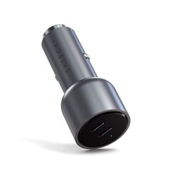 Autolaturi Satechi PD 2xUSB-C 40 W, musta hinta ja tiedot | Adapterit | hobbyhall.fi