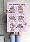 Pusheen Reasons to be a Cat - juliste 61 x 91,5 cm hinta ja tiedot | Taulut | hobbyhall.fi