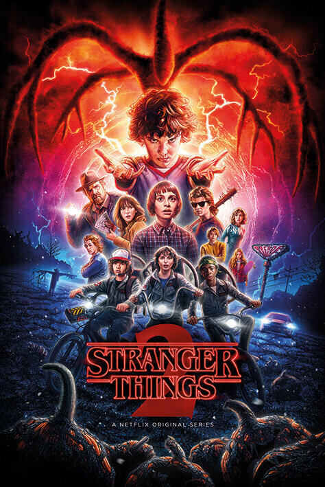 Stranger Things, kausi 2 - juliste 61 x 91,5 cm hinta ja tiedot | Taulut | hobbyhall.fi