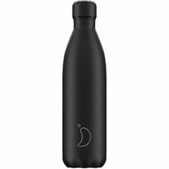 Termospullo Chilly's Bottle Monochrome 750 ml, musta hinta ja tiedot | Termoskannut ja termosmukit | hobbyhall.fi