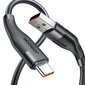Joyroom USB-kaapeli - USB Type C nopeaan lataukseen / tiedonsiirtoon 6A 1m musta (S-1060M12) hinta ja tiedot | Puhelinkaapelit | hobbyhall.fi