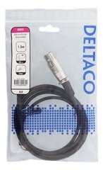 Deltaco XLR-2000, XLR, 3,5 mm, 1,5 m. hinta ja tiedot | Deltaco Televisiot ja lisätarvikkeet | hobbyhall.fi