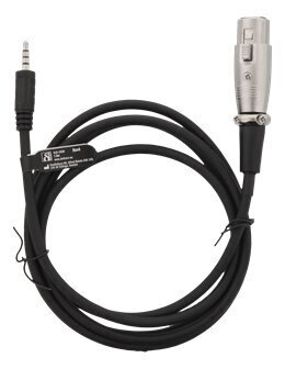 Deltaco XLR-2000, XLR, 3,5 mm, 1,5 m. hinta ja tiedot | Kaapelit ja adapterit | hobbyhall.fi