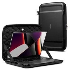 Spigen Rugged Armor Pouch Pro erittäin kestävä kannettavan tietokoneen kotelo (13-14”), musta hinta ja tiedot | Tietokonelaukut | hobbyhall.fi