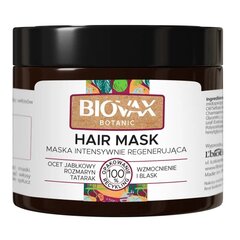 Intensiivisesti palauttava hiusnaamio omenaviinietikalla L'biotica Biovax Botanic Hair Mask, 250ml hinta ja tiedot | L'Biotica Hiustenhoitotuotteet | hobbyhall.fi