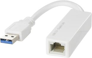 Deltaco USB3-GIGA4, USB 3.0, RJ45 hinta ja tiedot | Kaapelit ja adapterit | hobbyhall.fi