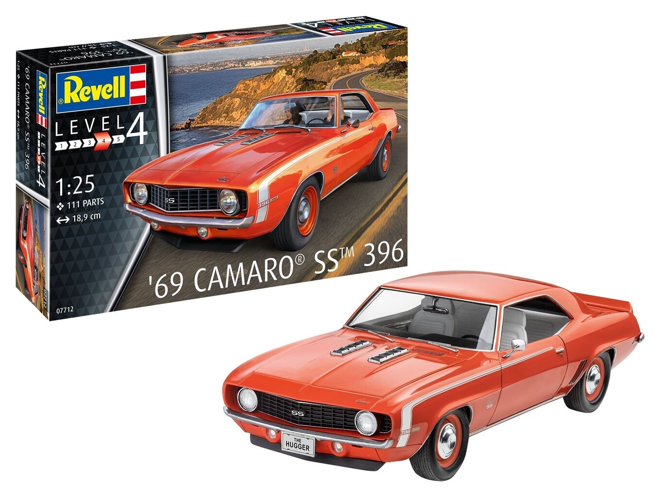 Revell - '69 Camaro SS 396, 1/25, 07712 hinta ja tiedot | LEGOT ja rakennuslelut | hobbyhall.fi
