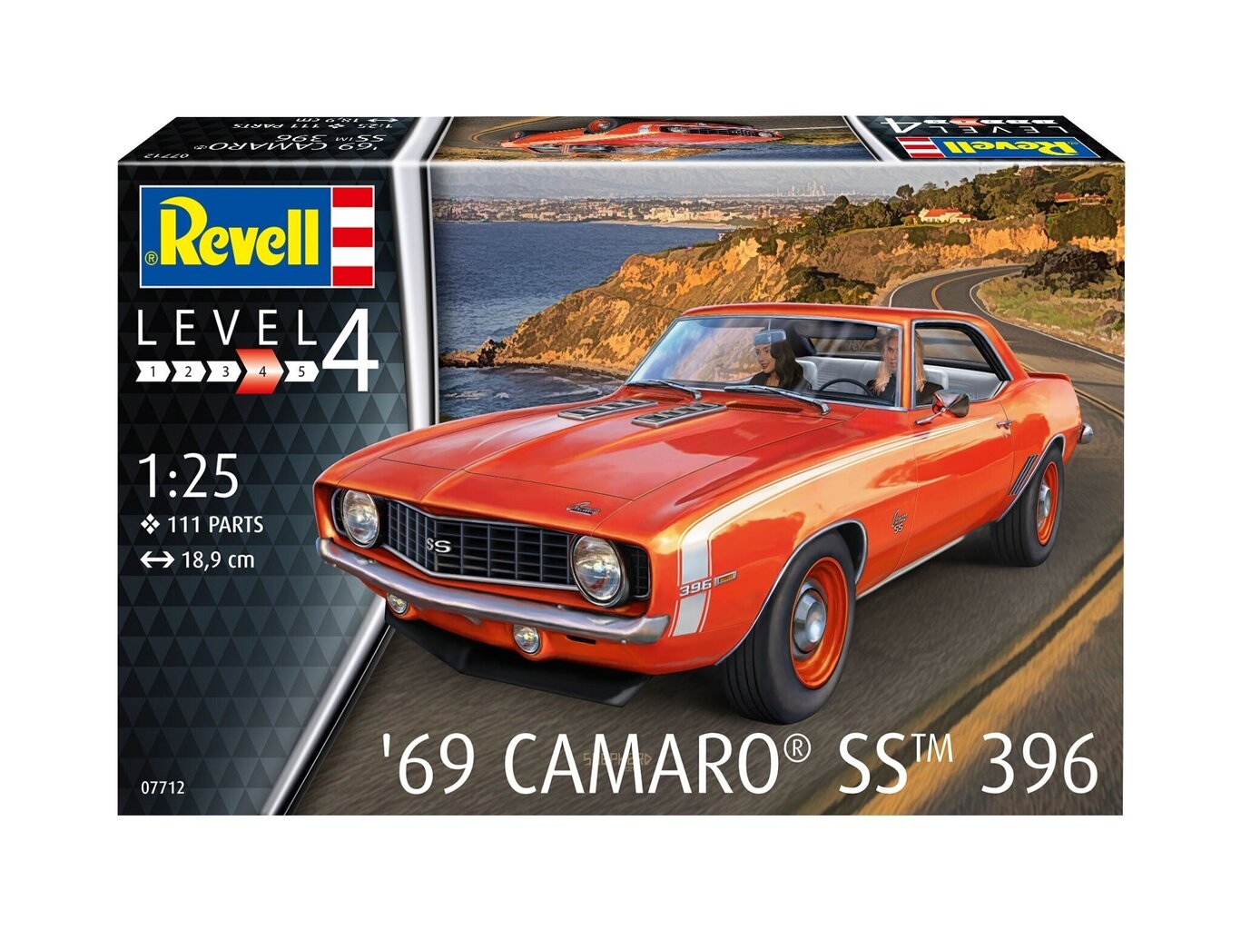 Revell - '69 Camaro SS 396, 1/25, 07712 hinta ja tiedot | LEGOT ja rakennuslelut | hobbyhall.fi