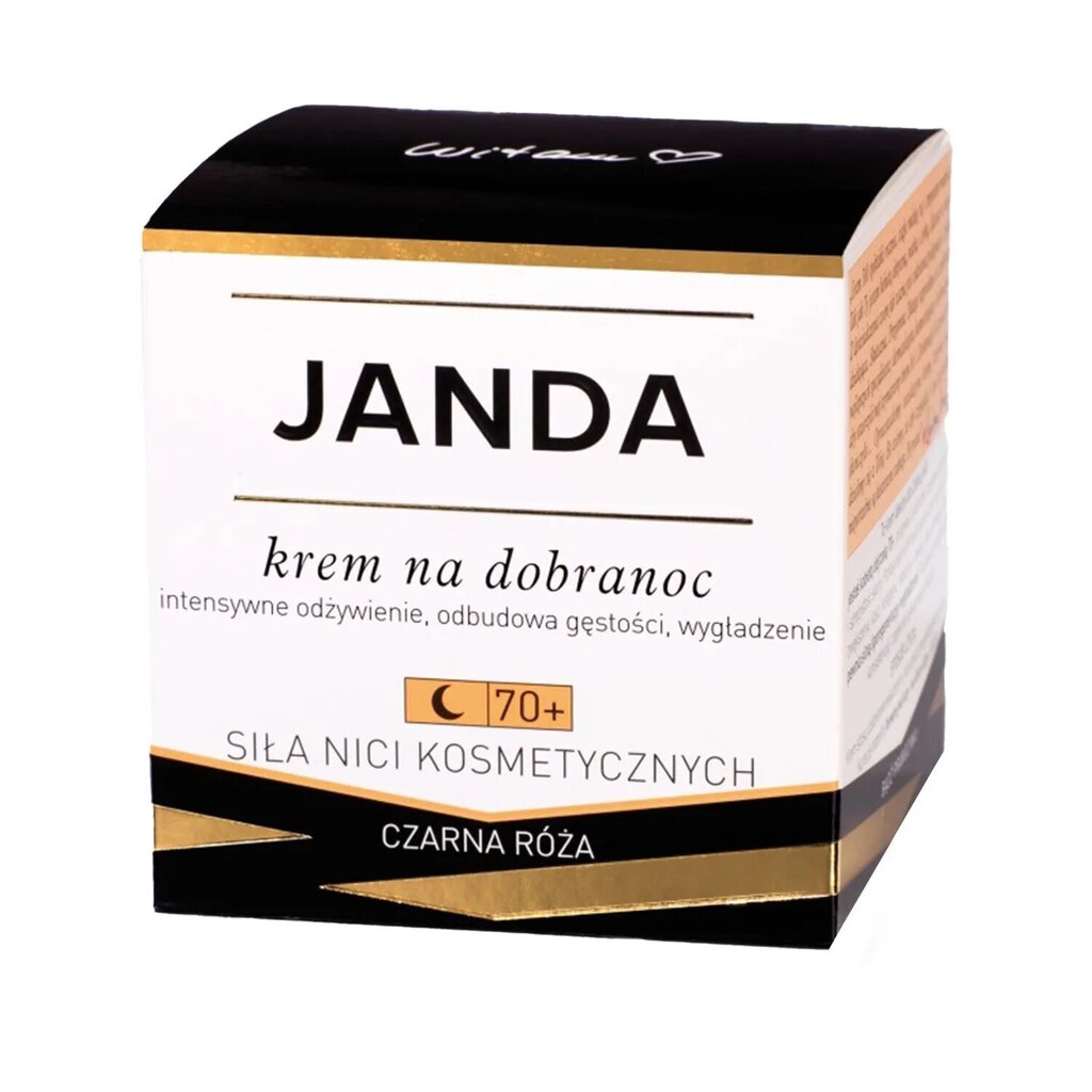 Yövoide Janda 70+ Musta ruusu, 50 ml hinta ja tiedot | Kasvovoiteet | hobbyhall.fi