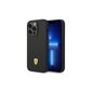 Ferrari case for iPhone 14 Pro Max 6,7" FEHCP14XSIBBK black hardcase Silicone Metal Logo hinta ja tiedot | Puhelimen kuoret ja kotelot | hobbyhall.fi