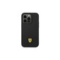 Ferrari case for iPhone 14 Pro Max 6,7" FEHCP14XSIBBK black hardcase Silicone Metal Logo hinta ja tiedot | Puhelimen kuoret ja kotelot | hobbyhall.fi