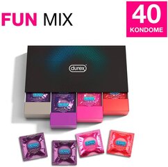 Durex Fun Explosion Black Box -kondomit, 40 kpl hinta ja tiedot | Kondomit | hobbyhall.fi