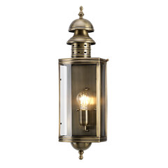 Elstead Lighting Downing street DOWNING-STREET -ulkoseinävalaisin, 17,5 x 13 x 60 cm, E27, kulta / kirkas läpinäkyvä hinta ja tiedot | Puutarha- ja ulkovalot | hobbyhall.fi