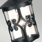 Elstead Lighting Hereford BL13B-BLACK -ulkoriippuvalaisin, 15 x 15 x 28,5 cm, E27, musta / kirkas läpinäkyvä hinta ja tiedot | Puutarha- ja ulkovalot | hobbyhall.fi