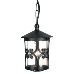 Elstead Lighting Hereford BL13B-BLACK -ulkoriippuvalaisin, 15 x 15 x 28,5 cm, E27, musta / kirkas läpinäkyvä hinta ja tiedot | Puutarha- ja ulkovalot | hobbyhall.fi