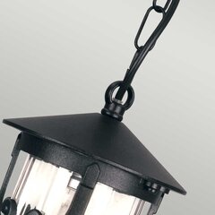 Elstead Lighting Hereford BL13B-BLACK -ulkoriippuvalaisin, 15 x 15 x 28,5 cm, E27, musta / kirkas läpinäkyvä hinta ja tiedot | Puutarha- ja ulkovalot | hobbyhall.fi