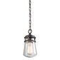 Elstead Lighting Lyndon KL-LYNDON8-S-AZ -ulkoriippuvalaisin, 12,7 x 12,7 x 24,1 cm, E27, ruskea / kirkas läpinäkyvä hinta ja tiedot | Puutarha- ja ulkovalot | hobbyhall.fi