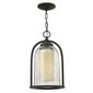 Elstead Lighting Quincy HK-QUINCY8-M -ulkoriippuvalaisin, 23,5 x 23,5 x 39,4 cm, E27, ruskea / valkoinen / kirkas läpinäkyvä hinta ja tiedot | Puutarha- ja ulkovalot | hobbyhall.fi