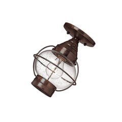 Elstead Lighting Cape cod HK-CAPECOD8-S -ulkokattovalaisin, 17,8 x 17,8 x 22,9 cm, E27, ruskea / kirkas läpinäkyvä hinta ja tiedot | Puutarha- ja ulkovalot | hobbyhall.fi