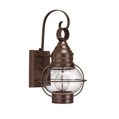 Elstead Lighting Cape cod HK-CAPECOD2-S -ulkoseinävalaisin, 20,3 x 18,4 x 35,6 cm, E27, ruskea / kirkas läpinäkyvä hinta ja tiedot | Elstead lighting Piha ja puutarha | hobbyhall.fi