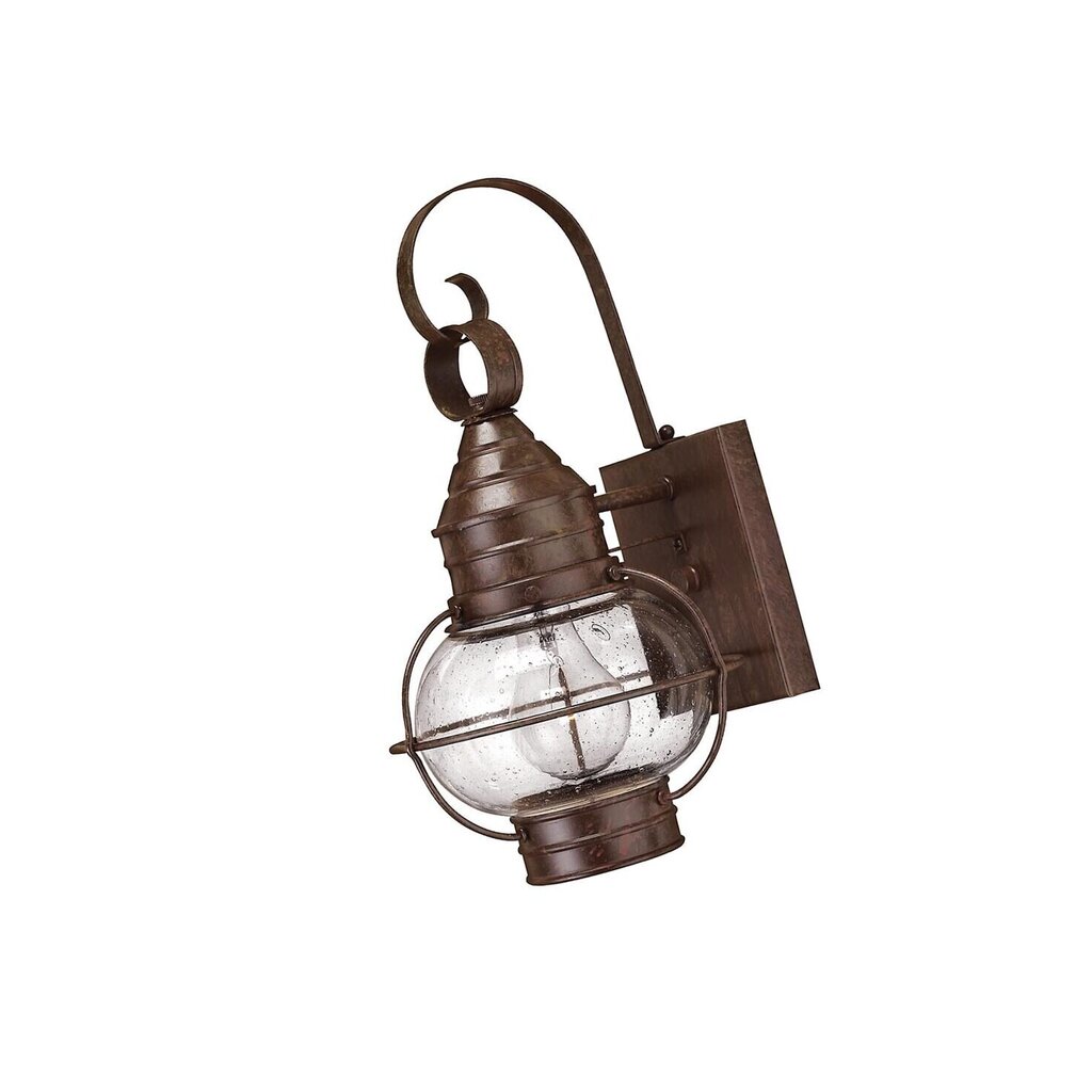 Elstead Lighting Cape cod HK-CAPECOD2-S -ulkoseinävalaisin, 20,3 x 18,4 x 35,6 cm, E27, ruskea / kirkas läpinäkyvä hinta ja tiedot | Puutarha- ja ulkovalot | hobbyhall.fi