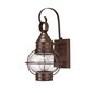 Elstead Lighting Cape cod HK-CAPECOD2-S -ulkoseinävalaisin, 20,3 x 18,4 x 35,6 cm, E27, ruskea / kirkas läpinäkyvä hinta ja tiedot | Puutarha- ja ulkovalot | hobbyhall.fi