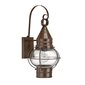 Elstead Lighting Cape cod HK-CAPECOD2-M -ulkoseinävalaisin, 26 x 22,2 x 45,7 cm, E27, ruskea / kirkas läpinäkyvä hinta ja tiedot | Puutarha- ja ulkovalot | hobbyhall.fi