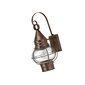 Elstead Lighting Cape cod HK-CAPECOD2-M -ulkoseinävalaisin, 26 x 22,2 x 45,7 cm, E27, ruskea / kirkas läpinäkyvä hinta ja tiedot | Puutarha- ja ulkovalot | hobbyhall.fi