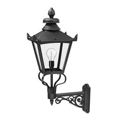 Elstead Lighting Grampian GB1-BLACK -ulkoseinävalaisin, 48 x 30,5 x 80 cm, E27, musta / kirkas läpinäkyvä hinta ja tiedot | Elstead lighting Piha ja puutarha | hobbyhall.fi