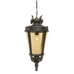 Elstead Lighting Baltimore BT8-L -ulkoriippuvalaisin, 30 x 30 x 57,5 cm, E27, musta / keltainen / kirkas läpinäkyvä hinta ja tiedot | Elstead lighting Piha ja puutarha | hobbyhall.fi