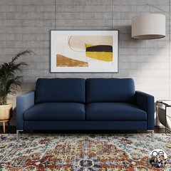 Queer Eye Fabry -sohva, 188 x 84 x 82,5 cm, sininen hinta ja tiedot | Sohvat ja vuodesohvat | hobbyhall.fi