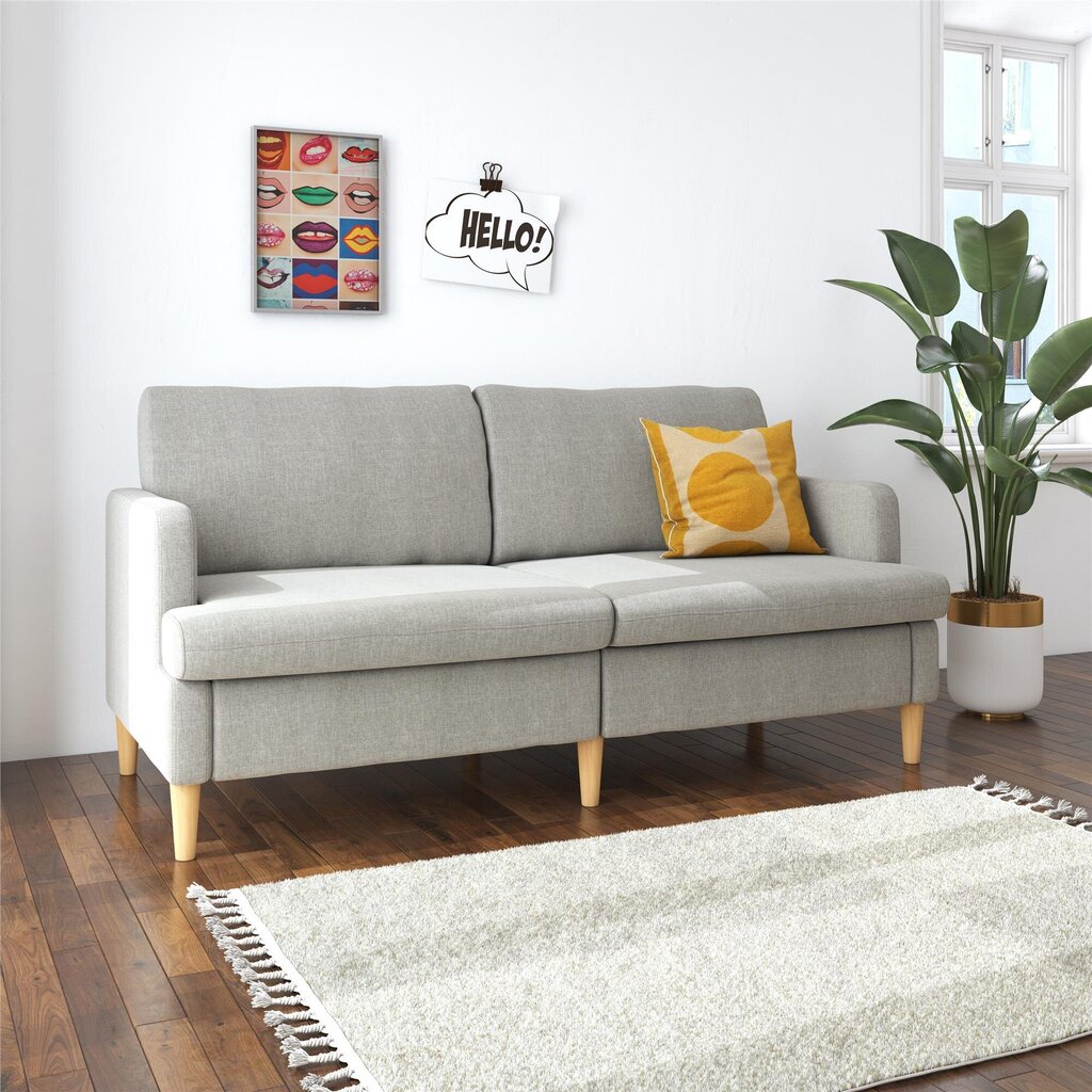 Corah-sohva, 176,5 x 84 x 76 cm, harmaa hinta ja tiedot | Sohvat ja vuodesohvat | hobbyhall.fi