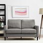 Kaci Loveseat -sohva, 145 x 90,5 x 91,5 cm, harmaa hinta ja tiedot | Sohvat ja vuodesohvat | hobbyhall.fi