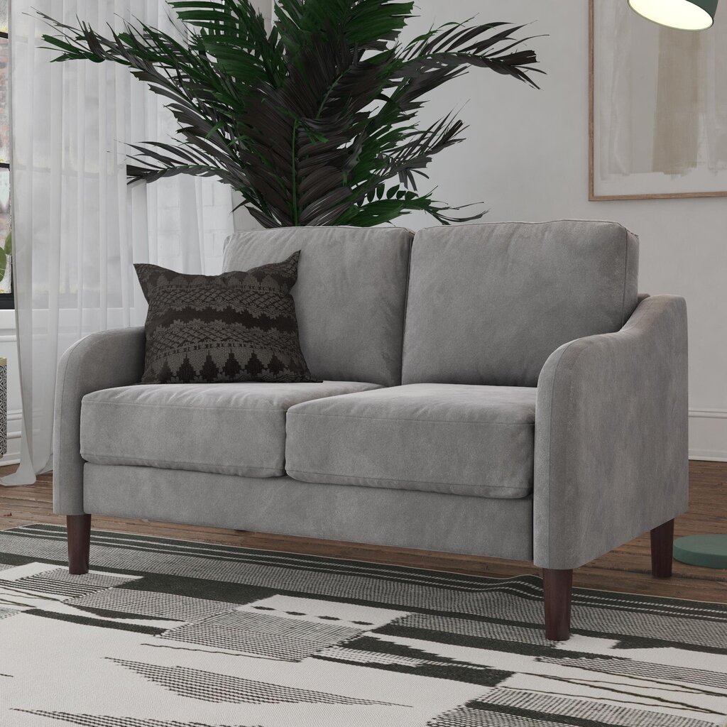 Marbella Loveseat -sohva, 131 x 86,5 x 80 cm, harmaa hinta ja tiedot | Sohvat ja vuodesohvat | hobbyhall.fi