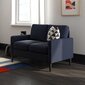 Kaci Loveseat -sohva, 145,5 x 90 x 89 cm, sininen hinta ja tiedot | Sohvat ja vuodesohvat | hobbyhall.fi