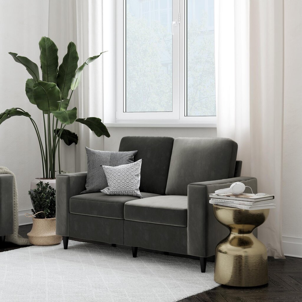 Cooper Loveseat-sohva, 190,5 x 89 x 82,5 cm, harmaa hinta ja tiedot | Sohvat ja vuodesohvat | hobbyhall.fi