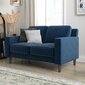 Brynn Loveseat -sohva, 140 x 84 x 80 cm, sininen hinta ja tiedot | Sohvat ja vuodesohvat | hobbyhall.fi