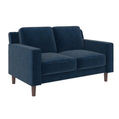 Brynn Loveseat -sohva, 140 x 84 x 80 cm, sininen hinta ja tiedot | Sohvat ja vuodesohvat | hobbyhall.fi