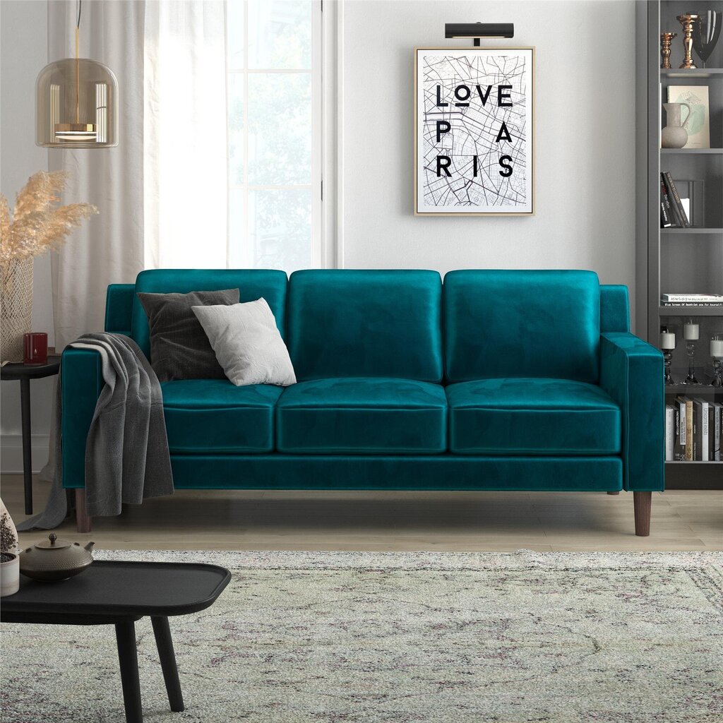 Brynn-sohva, 195,5 x 84 x 80 cm, vihreä hinta ja tiedot | Sohvat ja vuodesohvat | hobbyhall.fi