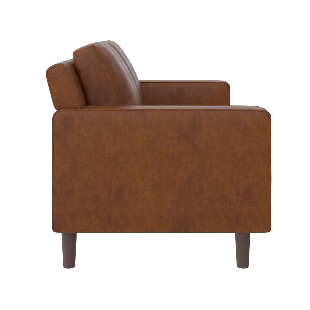 Brynn Loveseat -sohva, 140 x 84 x 80 cm, ruskea hinta ja tiedot | Sohvat ja vuodesohvat | hobbyhall.fi