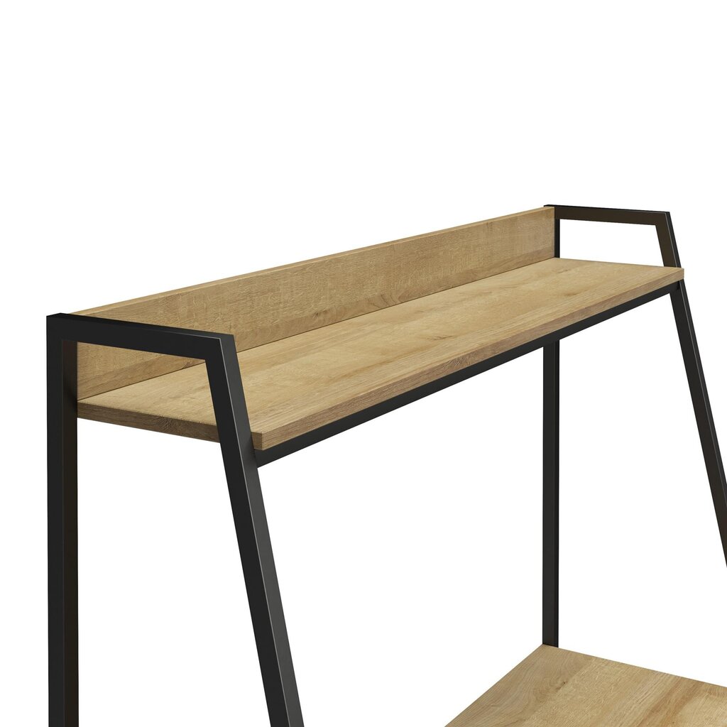 Novogratz Bushwick -kirjoituspöytä, 137 x 111 x 50 cm, ruskea hinta ja tiedot | Tietokonepöydät ja työpöydät | hobbyhall.fi