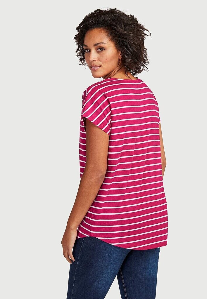 Cellbes naisten T-paita ALMA 2 pk, kirkkaan pinkki raidallinen-valkoinen hinta ja tiedot | Naisten T-paidat | hobbyhall.fi