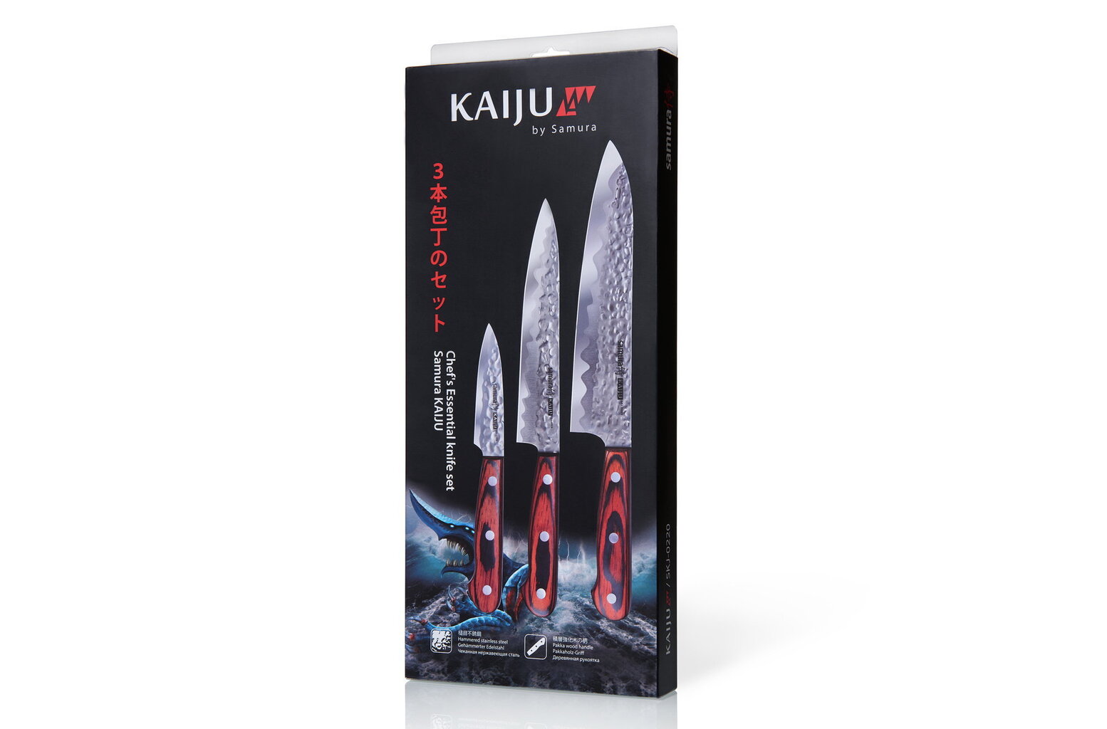 Samura Kaiju, 3-osainen veitsien setti hinta ja tiedot | Veitset ja tarvikkeet | hobbyhall.fi